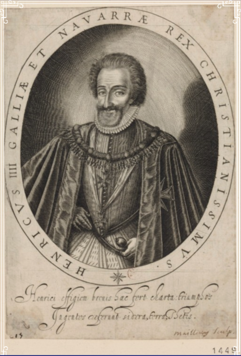Reproduction : HENRICVS IIII GALLIÆ ET NAVARRÆ REX