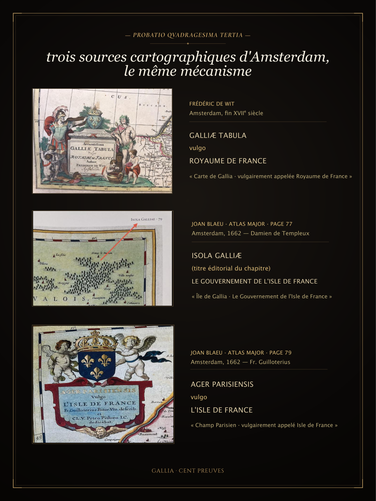 Reproduction : Cartes Galliae — ISOLA GALLIÆ
